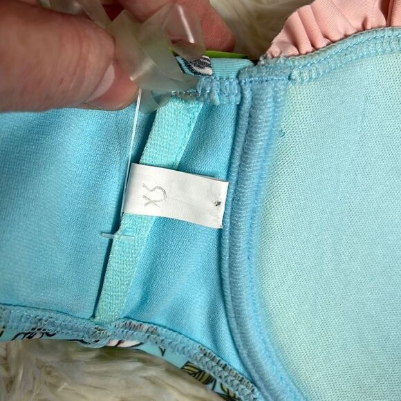 Disney Sleeping Beauty Flowers & Friends Halter Swim Top Size XS New - Picture 6 of 8